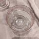 Set of six vintage French glasses for liquor