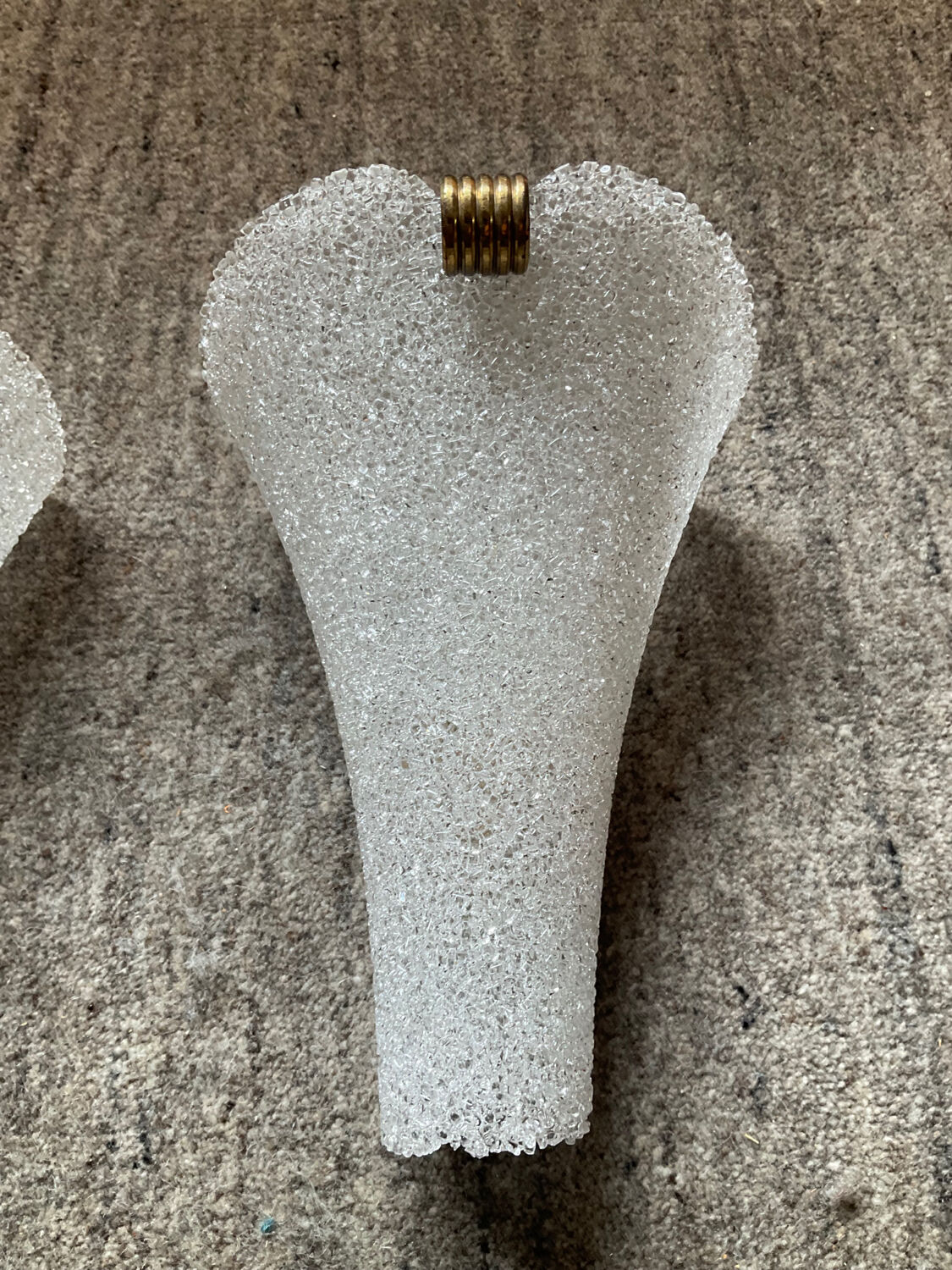 Pair of vintage wall lamps from the 60s in Perspex