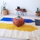 Traditional Berber rug in natural wool, size 200 x 300 cm.