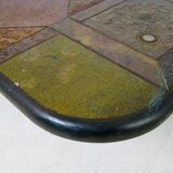 Coffee table in stone marquetry