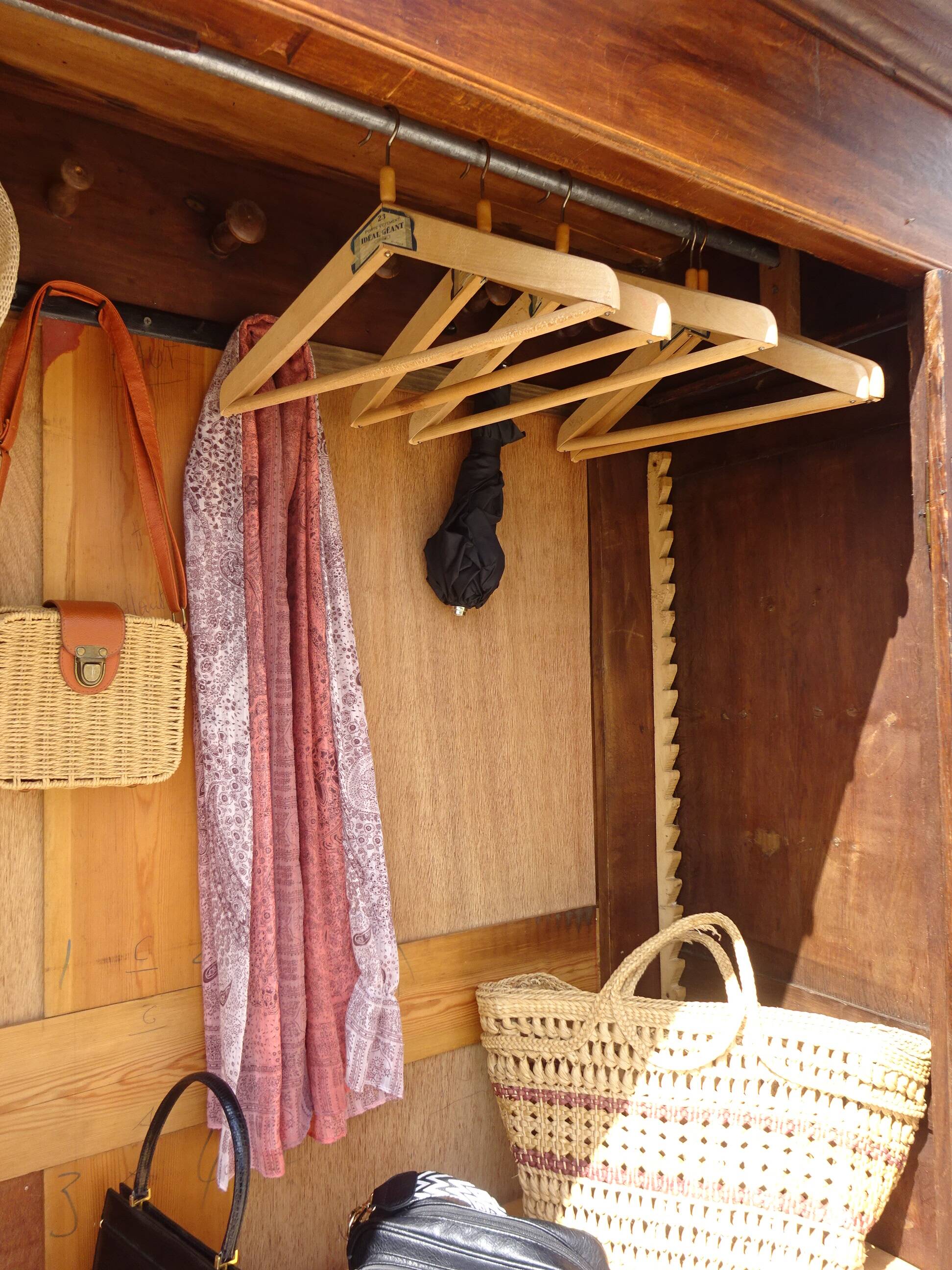 Large Parisian wardrobe in solid oak