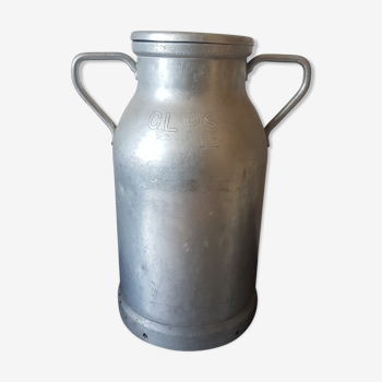 Bidon pot à lait vintage en aluminium Alma Japy