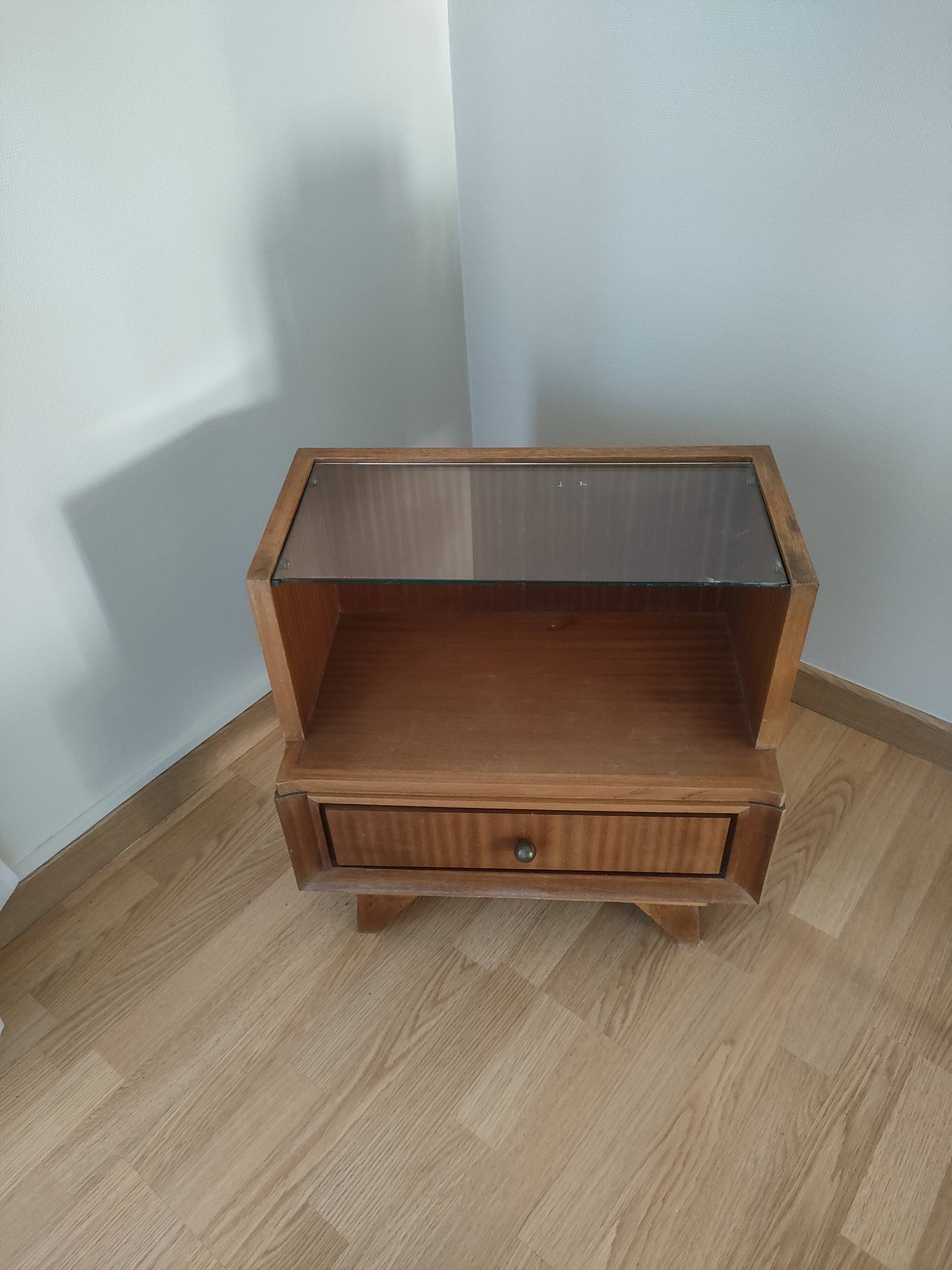 Vallin wardrobe and bedside table