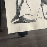 Framed etching by Ossip Zadkine, signed and numbered 188/200