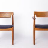 Set of 6 Vintage Danish Teak Chairs by Grete Jalk, 1960s | Reupholstered