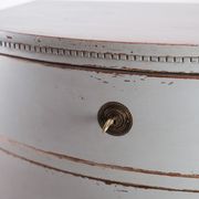 Gustavian chest of drawers with two drawers in gray painted from the year 1890s