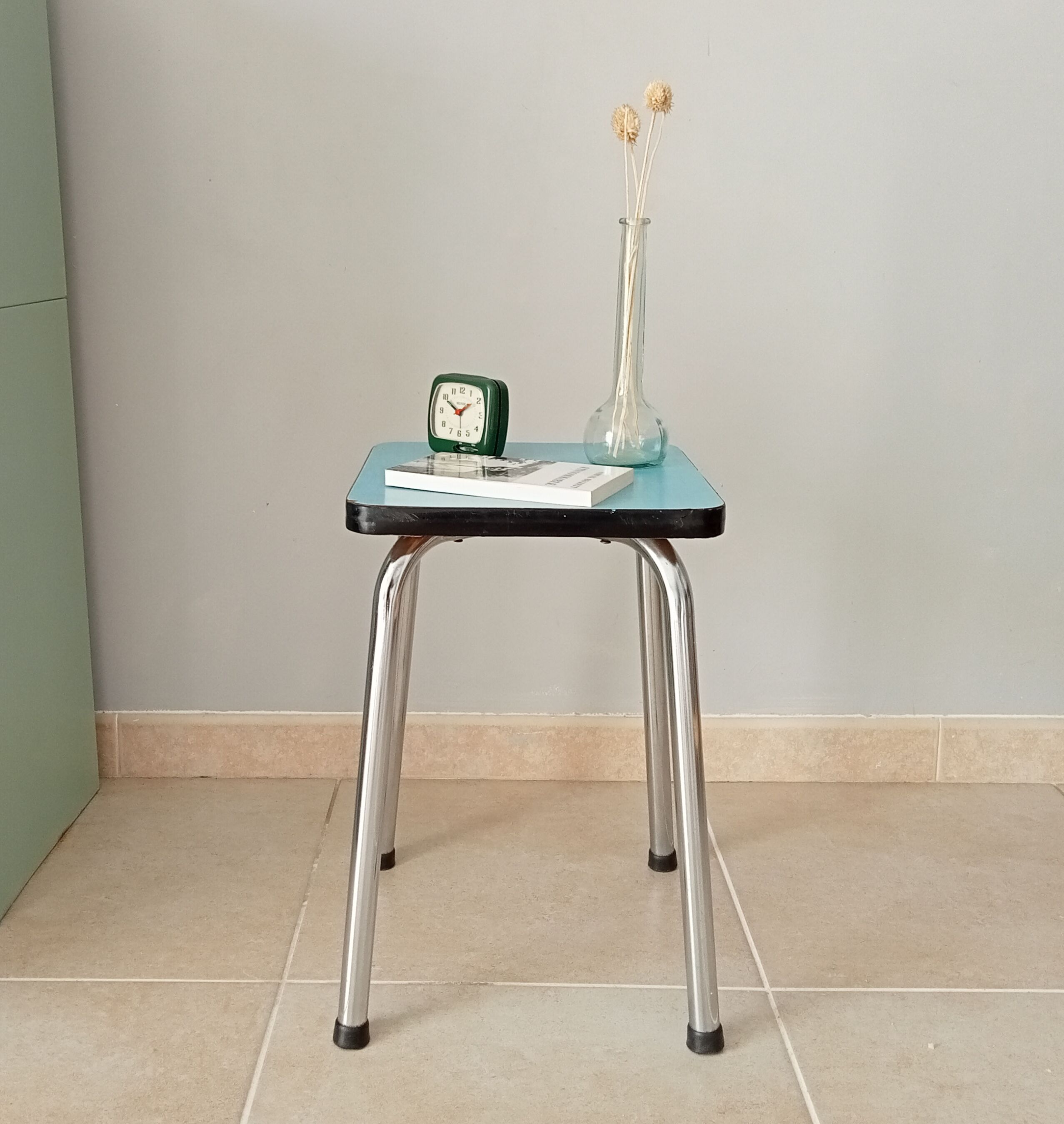 Vintage formica stool 80s