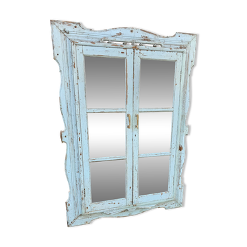 Miroir Art déco en teck birman