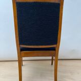 Biedermeier Armchair in Walnut & Black Boucle, South Germany, 1835