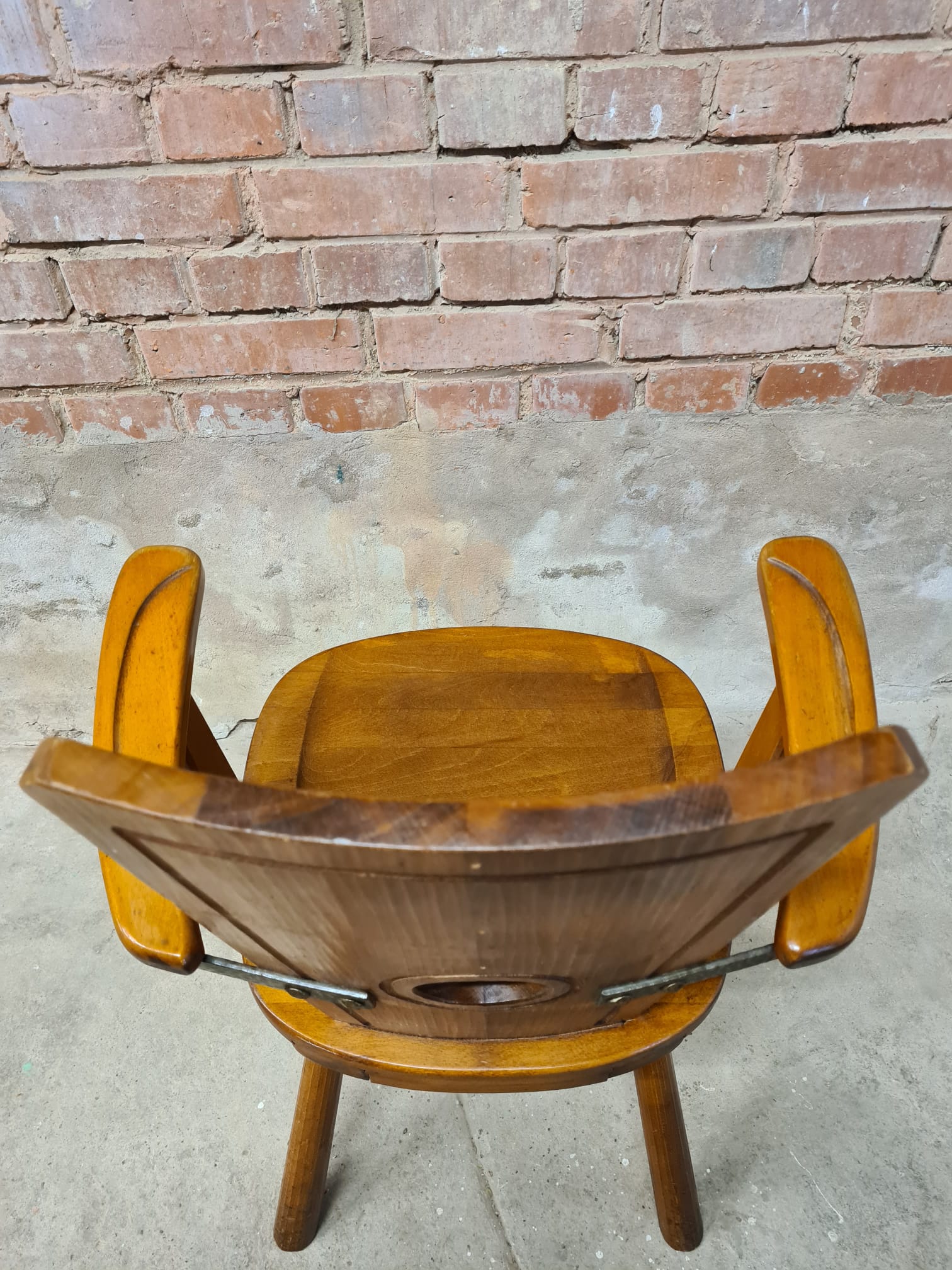 Chaise fauteuil brutaliste vintage