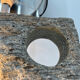 Post modern stone table lamp, 1970s