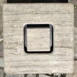 Table basse en travertin sculpturale