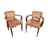 Pair of vintage bridge chairs