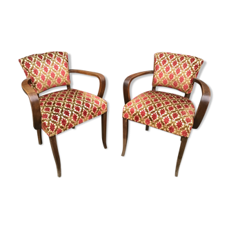 Pair of vintage bridge chairs