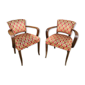 Pair of vintage bridge chairs