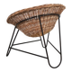 Rattan basket pod lounge chair, 1960