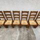 Set of 6 solid oak chairs