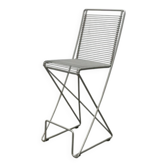 Postmodern German kitchen bar stool Kreuzschwinger by Till Behrens for Schlubach, 1980s.