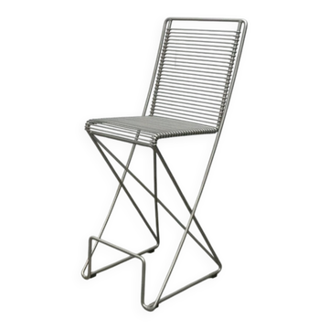 Postmodern German kitchen bar stool Kreuzschwinger by Till Behrens for Schlubach, 1980s.