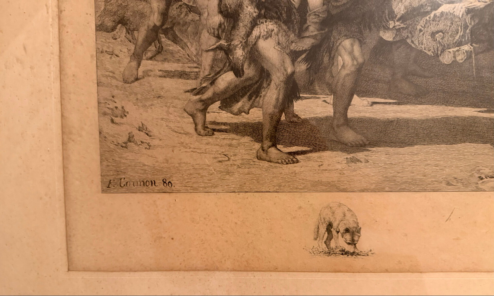 Lithographie inspirée de « la conscience » de Victor Hugo