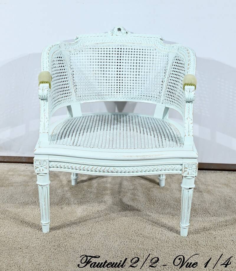 Broken Beech Duchess with Rechampi, Louis XVI style – 2nd part of the 19th century