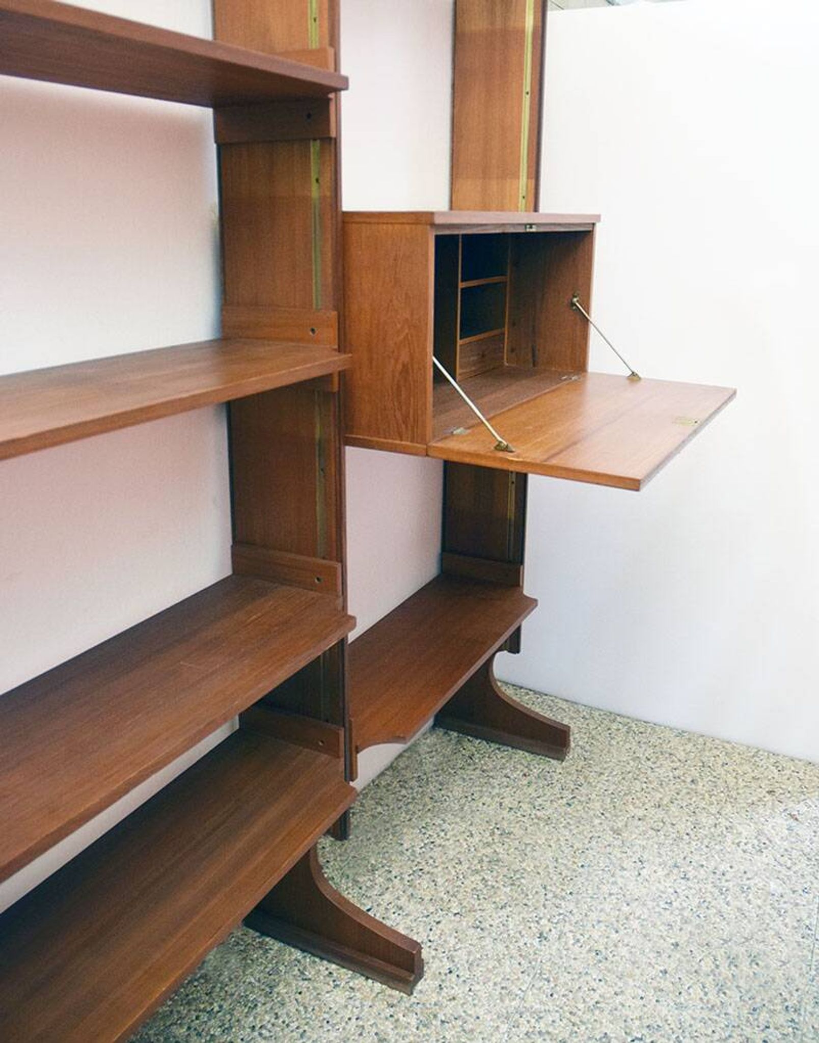 Teak bookcase by Esposizione Permanente Mobili Cantu' 1960s