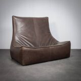"The Rock" leather 2-seater sofa by Gerard van den Berg for Montis (1970s)