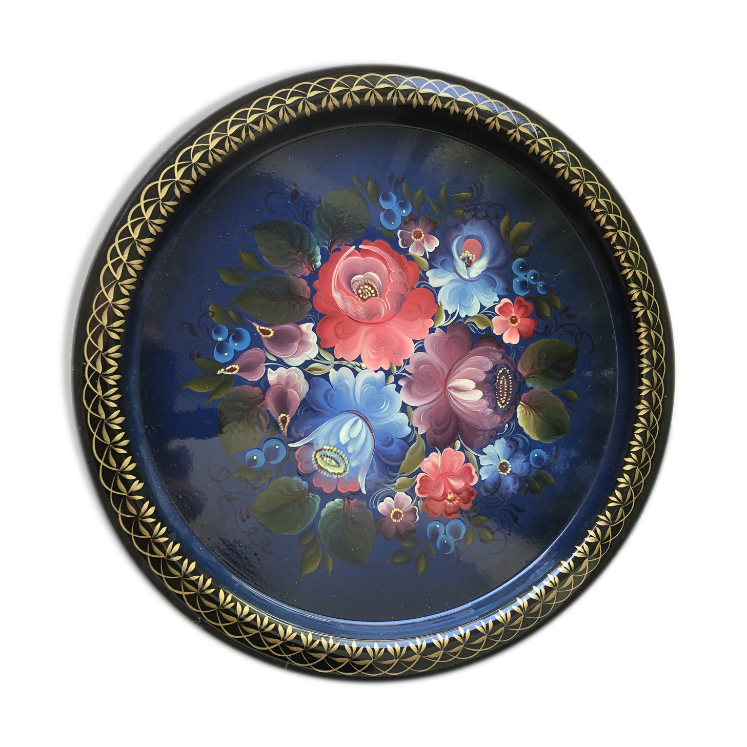 Vintage USSR bouquet platter