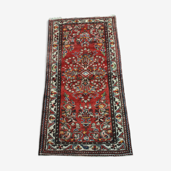 Authentic Persian carpet middle XXth size 102x198cm