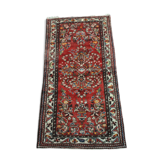Authentic Persian carpet middle XXth size 102x198cm
