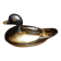 Black and gold wooden duck