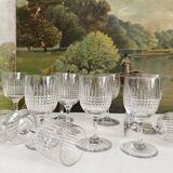 12 Baccarat crystal "Nancy" port wine glasses