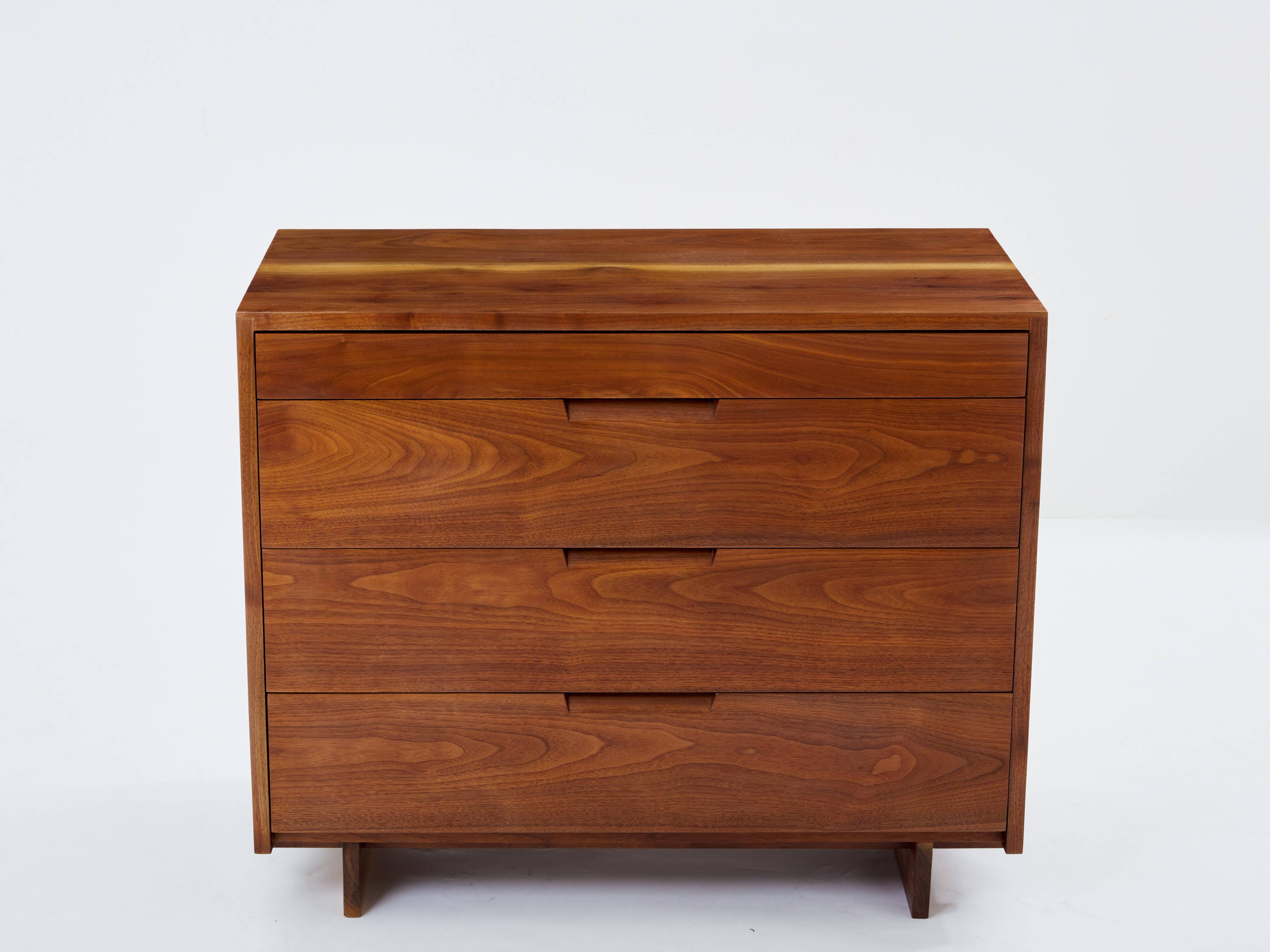George Nakashima American black walnut chest of drawers 1955