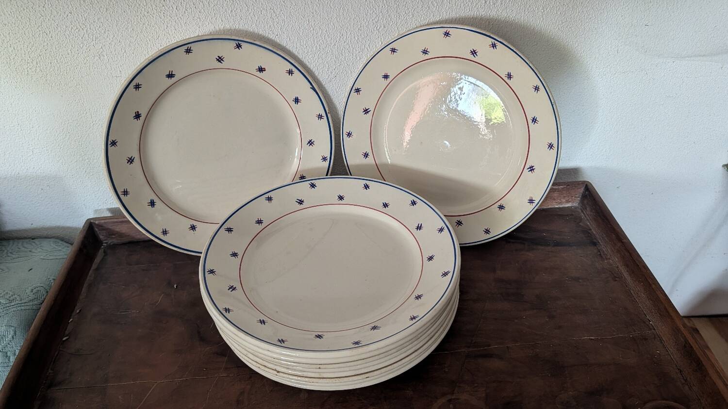 Assiettes K&G Lunéville Pierre années 30