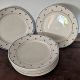 Assiettes K&G Lunéville Pierre années 30