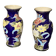 Paire de vases Dien Thao bleu cobalt, 20ème siècle