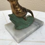 Pair of bookends birds art deco