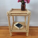 Rattan nightstand
