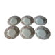 6 plates hollow earthenware vintage wolves mill