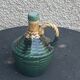 Liquor carafe, shape of Dame Jeanne Barbotine, vintage glazed ceramic