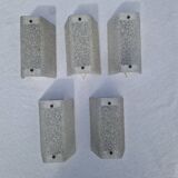 Lot of 5 Vintage Perspex Wall Lights from the 60s and 70s