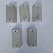 5 perspex wall lights, 1960s-70s