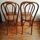 Serie de 4 chaises bistrot cannées