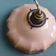 Suspension in pink opaline painted art deco