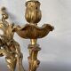 Wall lamp in gilded bronze style Louis XV rocaille with 2 branches