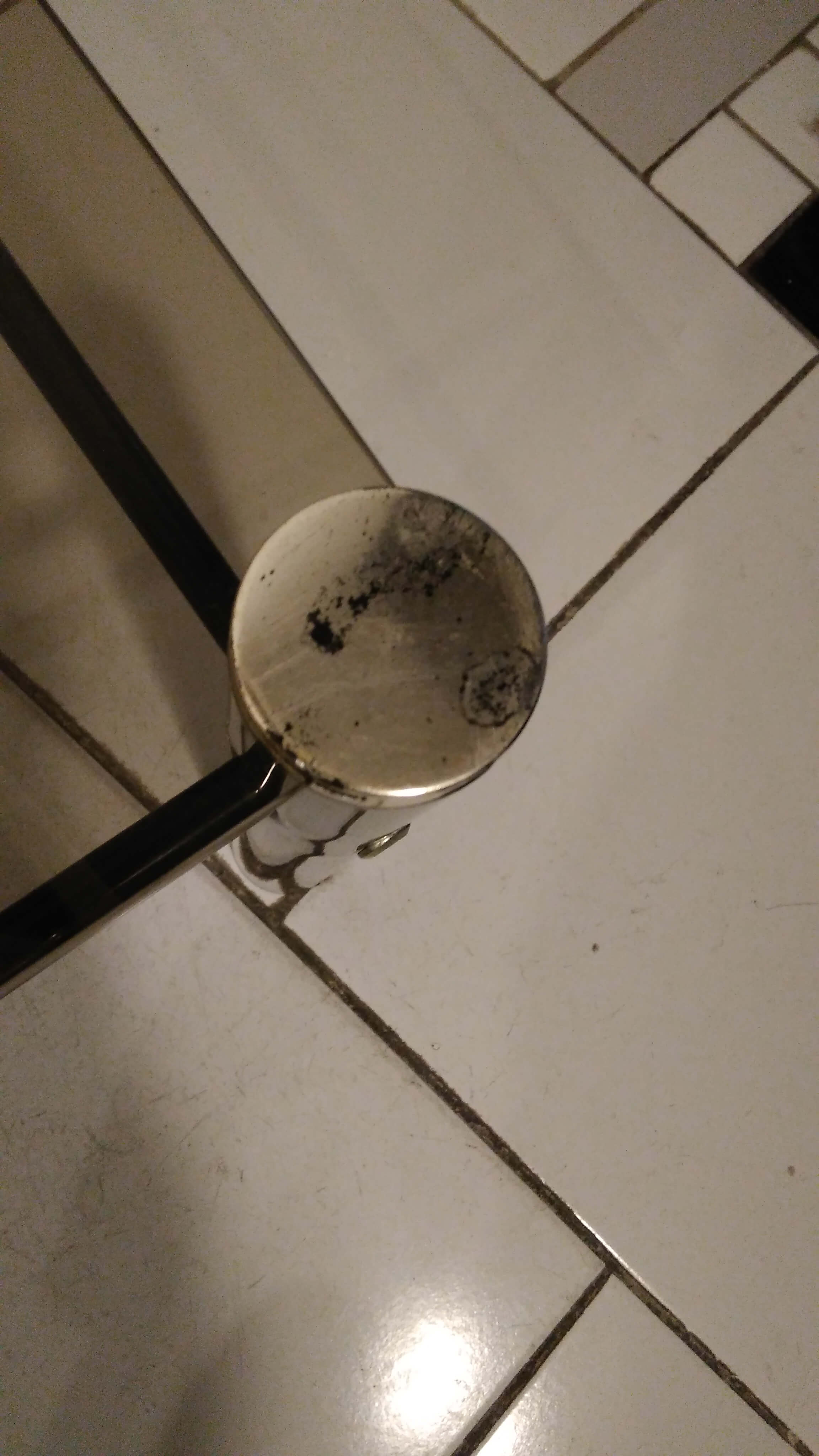 Table low 70's smoked glass