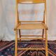 Lot de 4 chaises pliantes en bois vernis