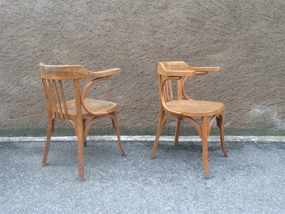 Pair of chairs baumann administrative french furniture