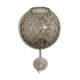 Lamp smoked glass - foot metal 1960