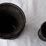 2 stoneware vases